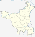 Map of Haryana divided into districts