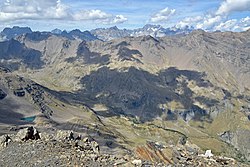 Vallée de Chichin au-dessus de Dormillouse (Freissinières, Parc national des Ecrins, Hautes-Alpes