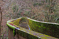 Krenkeltal Rothaarsteig in Sauerland, aquaduct over een oude spoorlijn.