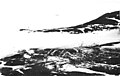 Airopfac, McMurdo Sound March 3, 1956 Antarctica - showing glacier breaking to winter quarters bay on which facility is located.