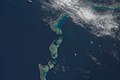 islands of Ontong Atoll (Solomon Islands), a view from ISS.