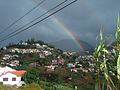 Deutsch: Ein Regenbogen ueber Madeira. English: Rainbow over Madeira.