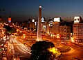 Español: Avenida 9 de julio y el obelisco