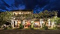 22 Exterior facade of Residence Bassac at blue hour, town of Champasak, Laos uploaded by Basile Morin, nominated by Basile Morin,  9,  0,  0