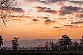 Wolkenlucht boven Broek Zuid omstreeks zonsondergang.