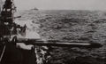 A German torpedoboat firing torpedoes