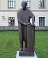 Monument to Max Planck by Bernhard Heiliger (1948-49), in the yard of Humboldt-Universität Berlin