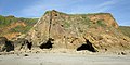 Falaises et grottes de la plage de la Source 2.