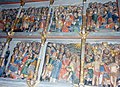 Crozon, église paroissiale Saint-Pierre, retable des Dix Mille Martyrs, vue partielle 1