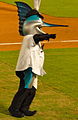 Marlins mascot Billy the Marlin at Sun Life Stadium in 2011.