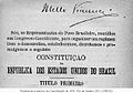 Brazilian Constitution of 1891