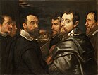 Self-Portrait in a Circle of Friends in Mantua , 1602-1604, Wallraf–Richartz Museum