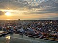 Skyline of Furumachi at sunset