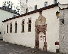 Northern wall of former "Mettlacher Hof" (around 1600) in Krahnenstraße 11, Trier, Germany.