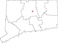 Hartford's location in Connecticut