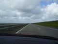 On the Afsluitdijk motorway