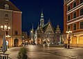 Deutsch: Rathaus in der Nacht English: City Hall by night Polski: Ratusz nocą Français : L'Hôtel de ville de nuit