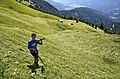 English: Haymaking on the Mussen alp Deutsch: Heuernte auf der Mussen