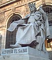 Alfonso X el Sabio, de José Alcoverro. 1892. (Biblioteca Nacional de España, Madrid).