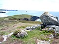 La pointe de Lostmarc'h et son éperon barré vus du nord