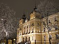 Suomi: Kaupungintalo illalla English: The City Hall by night Español: Palacio Municipal, al anochecer. Esperanto: La urbodomo nokte