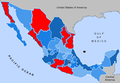 Mexico (Mexican Drug War - areas of activity)