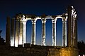 Roman temple at sunset