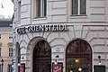 Café Griensteidl, Palais Herberstein at northwest corner of Michaelerplatz, Vienna.