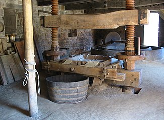 Traditional cider press in Jersey