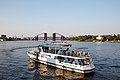 Boat on Dnipro river