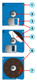 3.5" diskette internal components