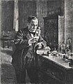 Pasteur, Louis (1822 - 1895), Print Attributed to Heliogre Dujardin, Original Artist: Albert Edelfelt, 1854-1905