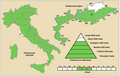 Thalictrum minus Italy - range map