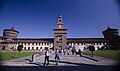 vista del cortile dal lato nord-occidentale / view of the courtyard from the north-western side