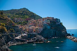 Manarola, Cinque Terre, Italy seen from path.jpg