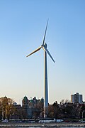 WindShare ExPlace turbine viewed from Ontario Place