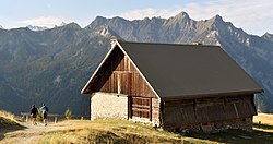 Sur le GR menant aux chalets de Furlande, Queyras