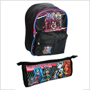Wyprawka Monster High: Plecak, piórnik-tuba - PAKIET 