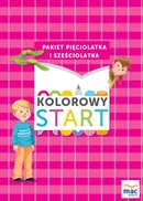 Kolorowy start Pakiet pięciolatka i sześciolatka plus język angielski BOX  -   MAC Edukacja  