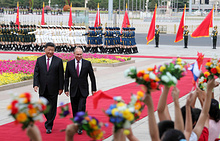 Председатель КНР Си Цзиньпин и президент России Владимир Путин 